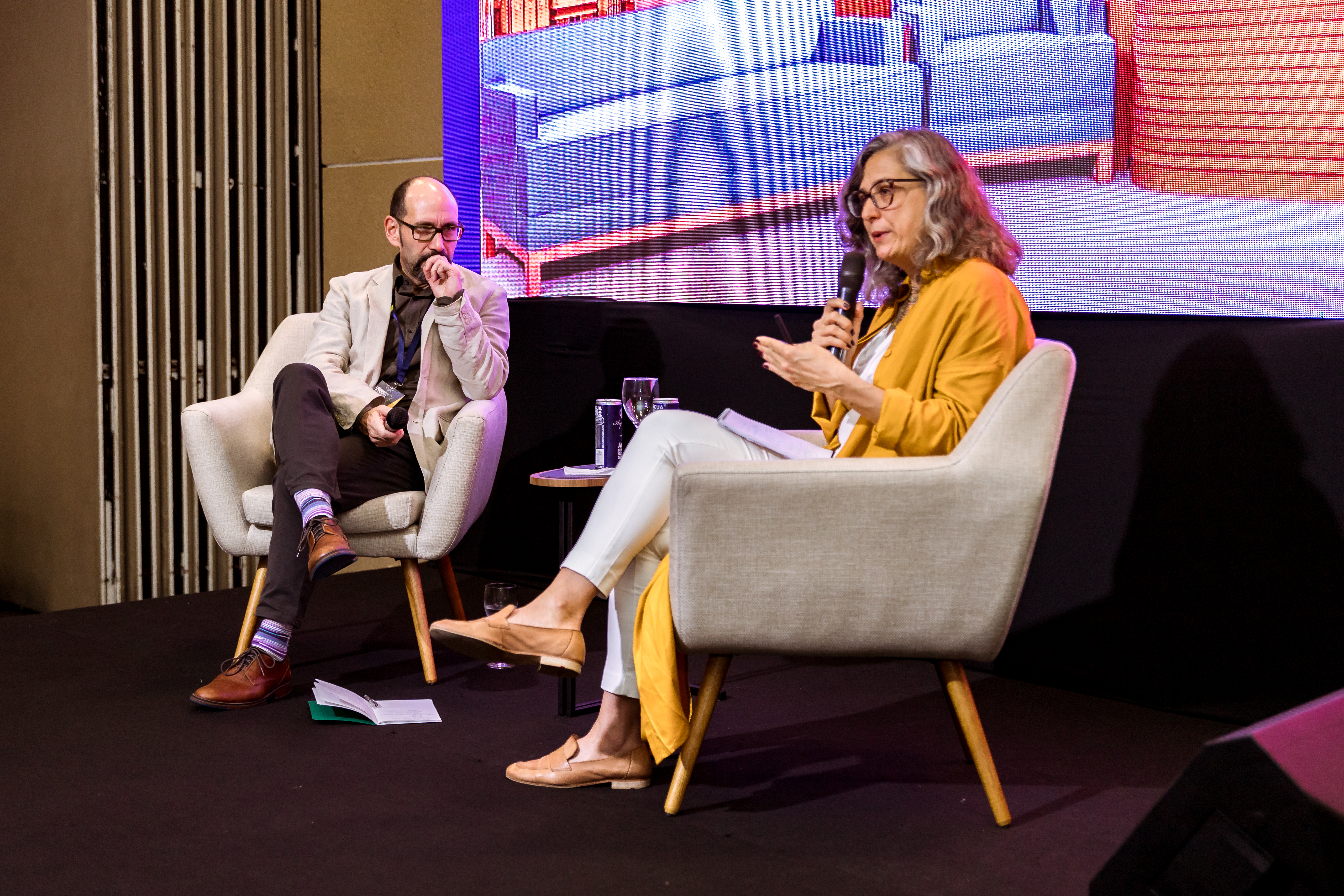 Anaclaudia Rossbach y Pablo Lazo