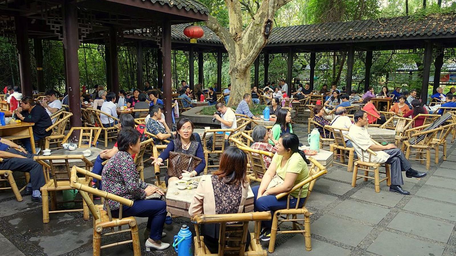 Casa de té Chengdu China Peoples Park