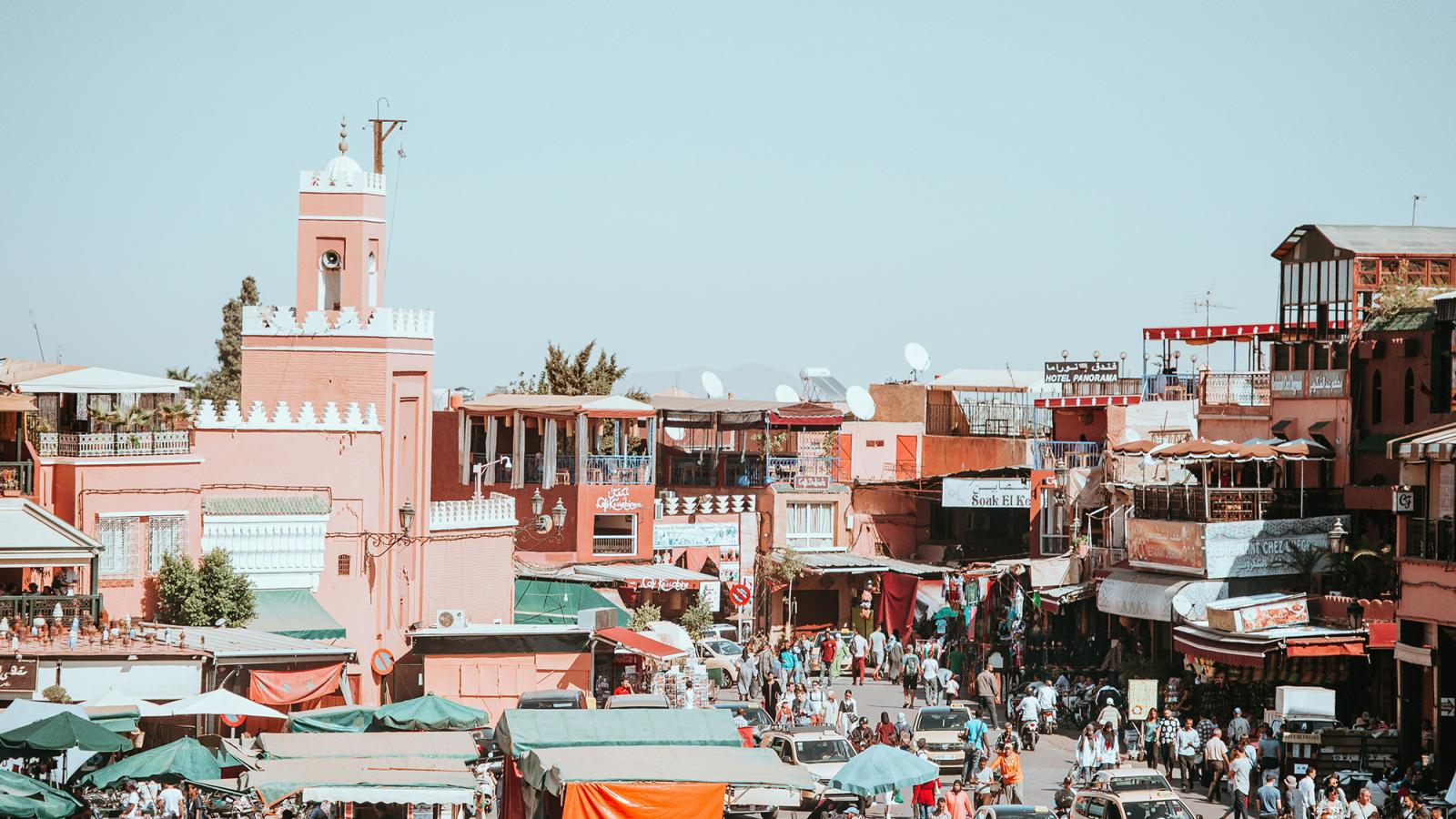 un mercado en marrakech