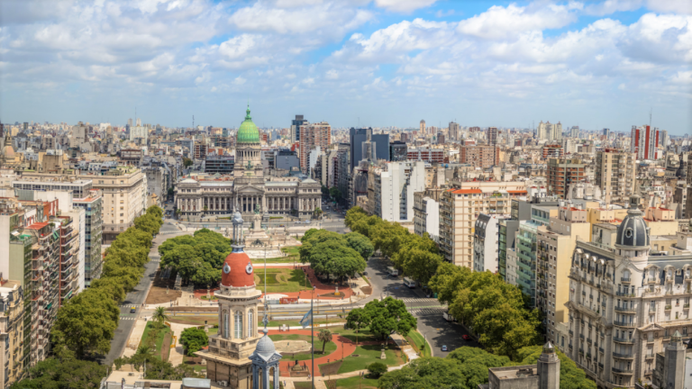 Imagen de la pancarta de Argentina