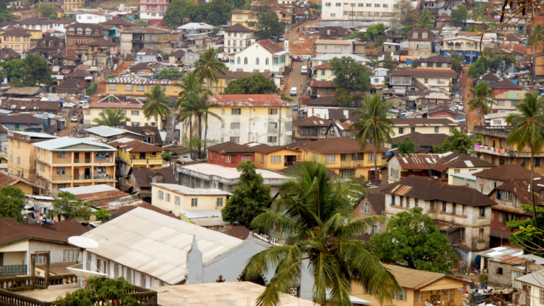 Imagen del estandarte de Sierra Leona