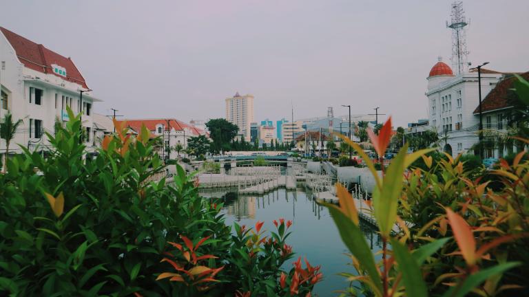 una foto de la naturaleza urbana en indonesia