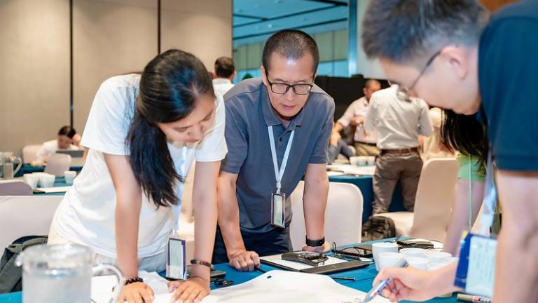 participantes en la academia de la ciudad de china