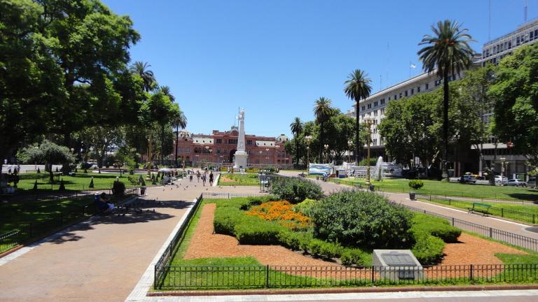 Avenida en Buenos Aires, Argentina