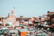 un mercado en marrakech