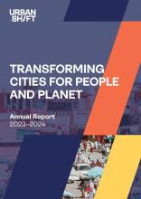 portada del informe anual 2023-2024 de urbanshift