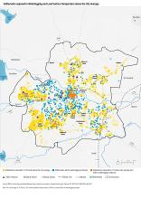 un mapa de riesgo de inundación